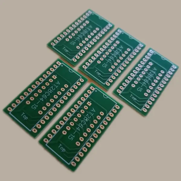 AT28C64 EEPROM 82S123 PROM Adapter installed in arcade PCB