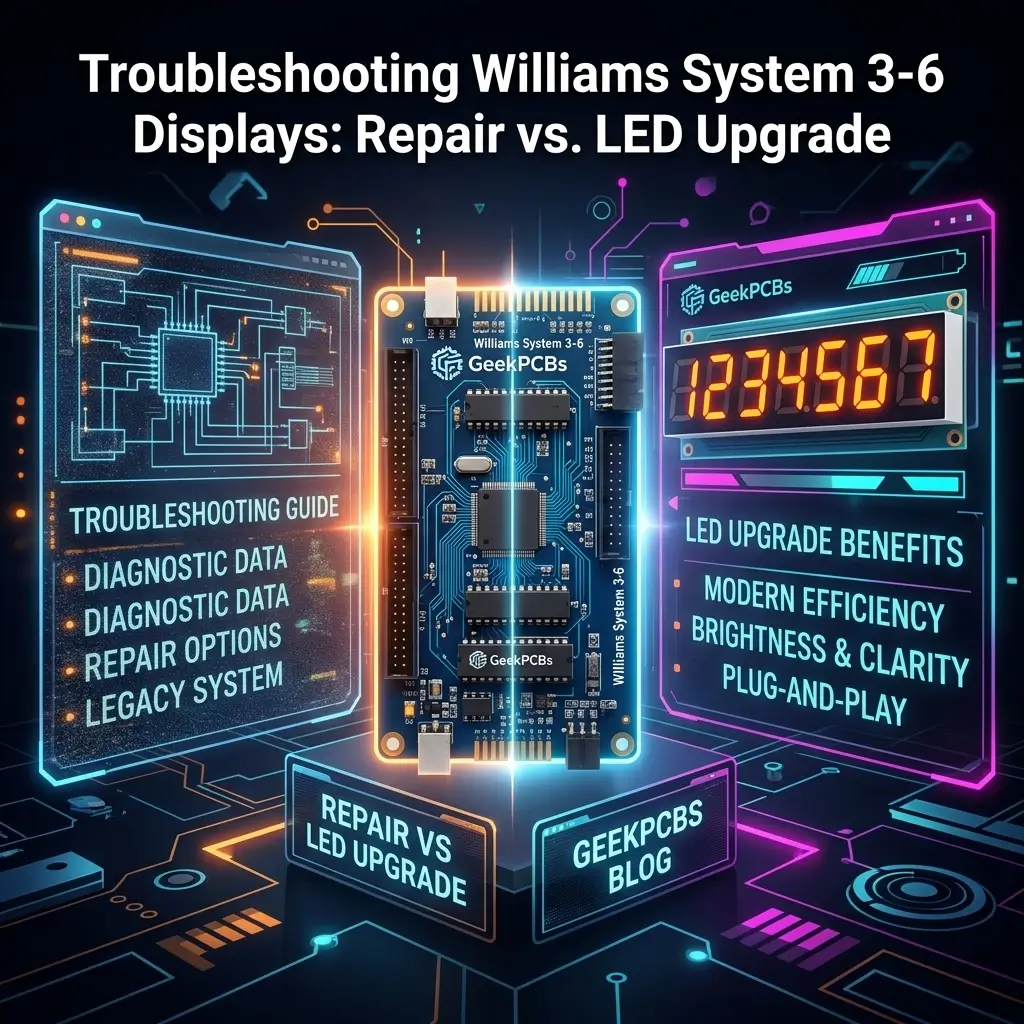 [HERO] Troubleshooting Williams System 3-6 Displays: Repair vs. LED Upgrade