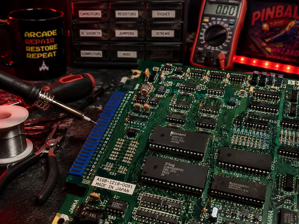Arcade and pinball PCB repair guides