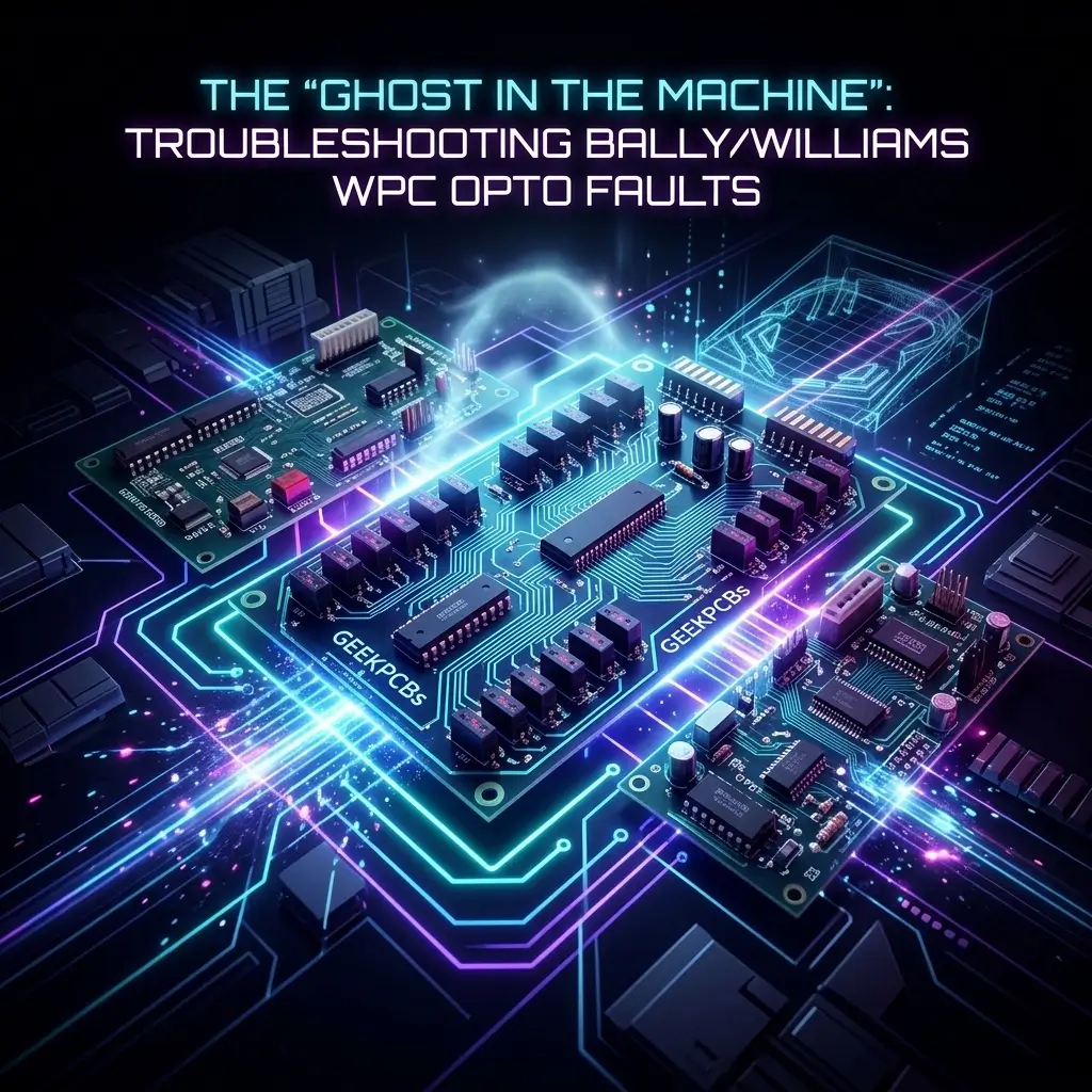 Bally Williams WPC opto trough board faults causing pinball ball search issues