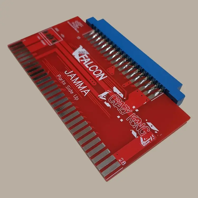 Crazy Kong JAMMA adapter installed in arcade cabinet wiring harness