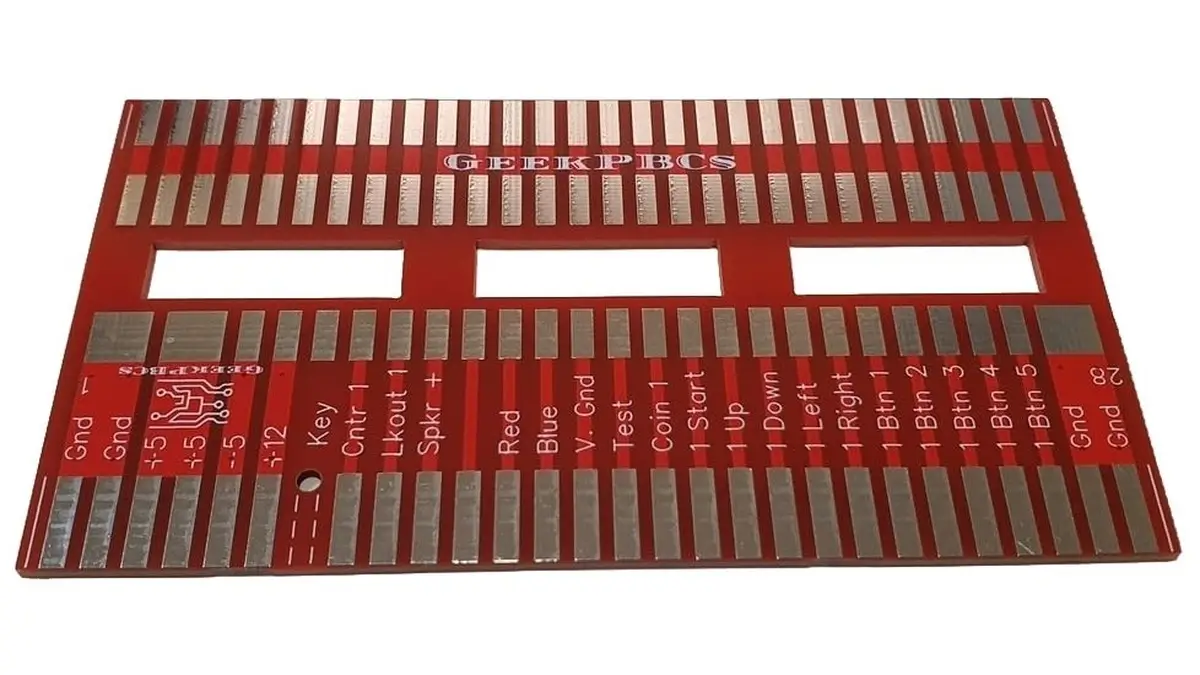 JAMMA pinout adapter board for arcade cabinet wiring